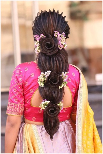 Petals Inspired Hairstyle